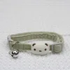 Pet Adjustable Corduroy Cartoon Cat collar Breakaway Cute Neck Collar with Bell for Small Dogs Puppy Kitten Ornaments Things 4