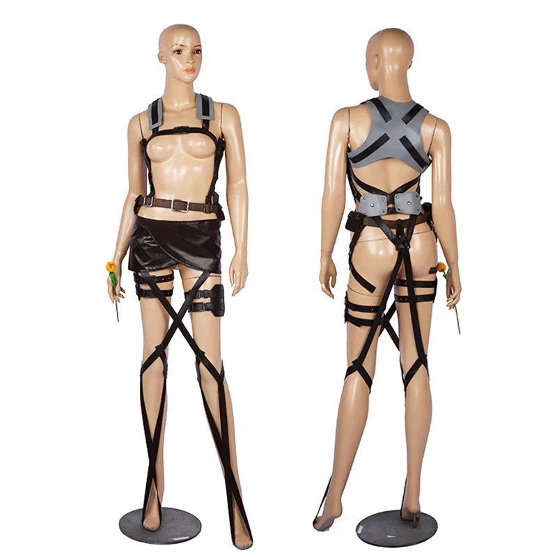Scout Regiment Survey Corps Eren Jaeger Attack On Straps Shingeki No Kyojin Belt Set Ackerman Levi Mikasa Costume Cosplay