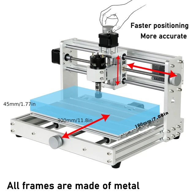 Mostics, CNC 3018 PRO,Milling machine,Wood Router,CNC laser engraving  Machine,CNC3018PRO, GRBL1.1.7 mini