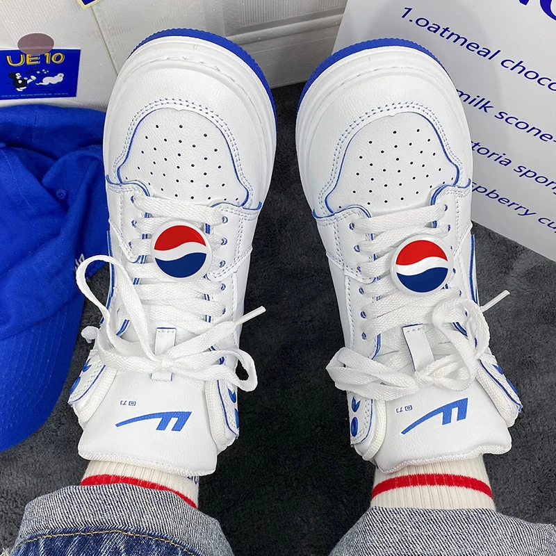 Warrior Original Sakura PepsiCo Branded Print Shoes for Men Limited Edition Couple Casual Board Shoes Male Sneakers Free Shippin 4