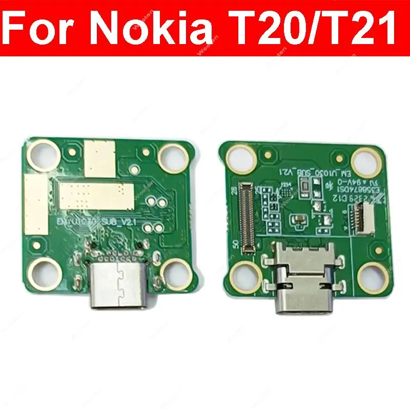 

USB Charger Board For Nokia T20 T21 TA-1397 TA-1495 USB Chargring Port Board Flex Cable Replacement Repair Parts