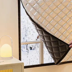 Winter Windproof Warm Curtains: Cold-Proof Thermal Insulation Film, Blackout and Soundproof - Height 130cm (Width 80cm)