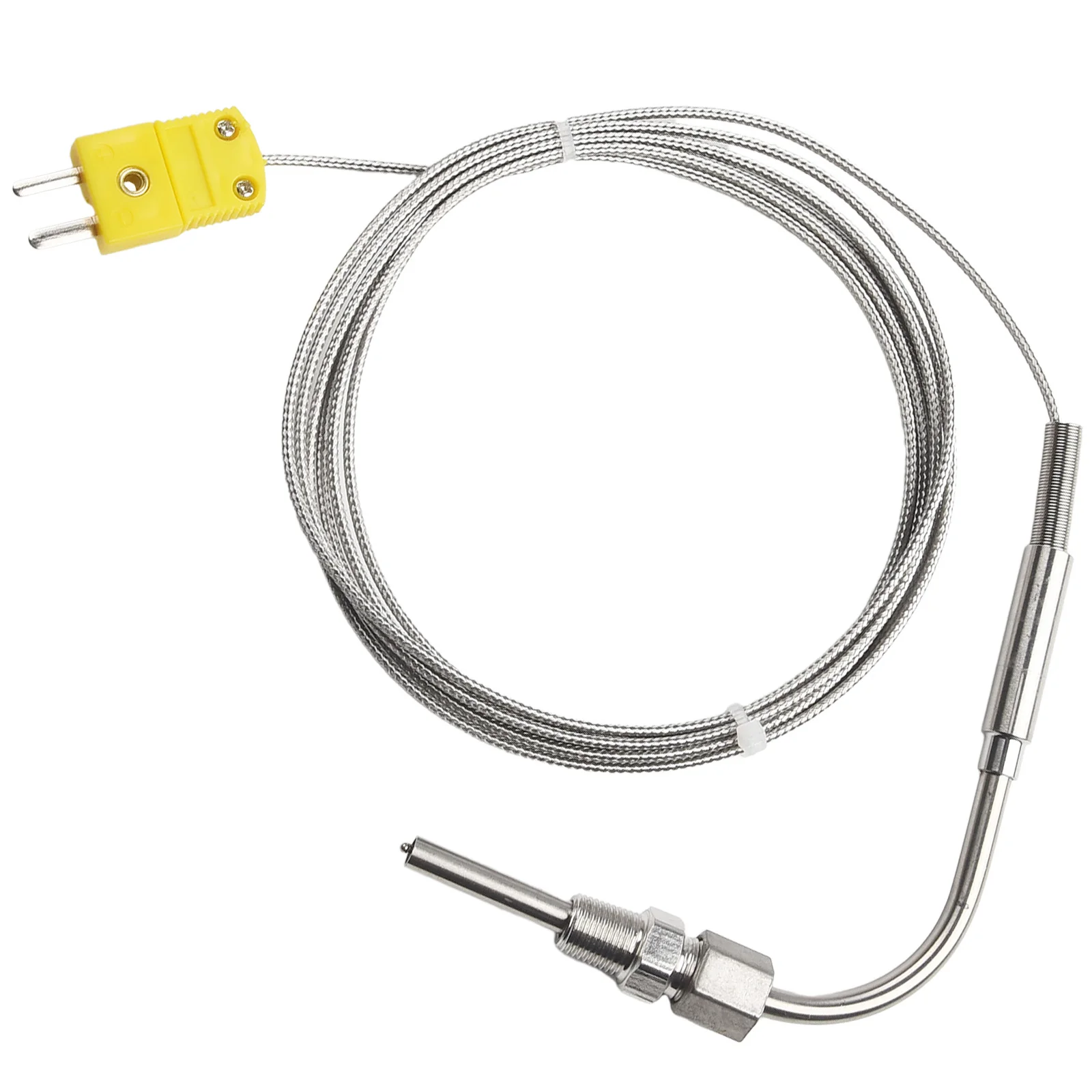 

Durable Thermocouple Exhaust Probe Threads Connector EGT Mini Stainless Steel Adjustable K-Type Pressure Lock High Temperature