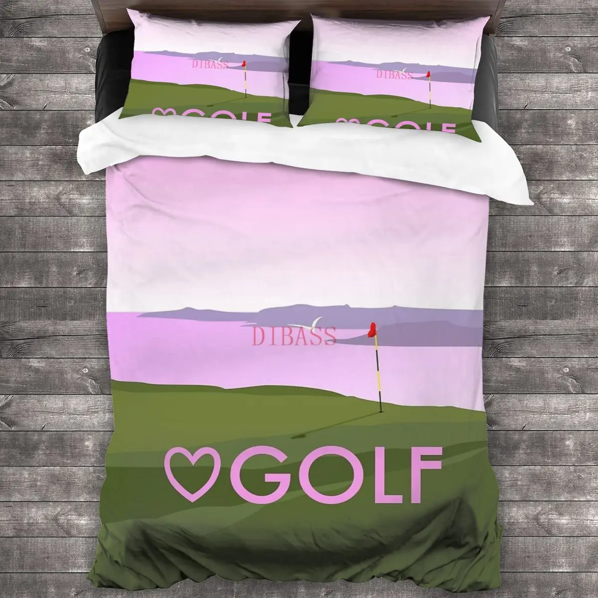 Мягкий пододеяльник с 2 наволочками и застежкой-молнией в виде сердца | Дом сад