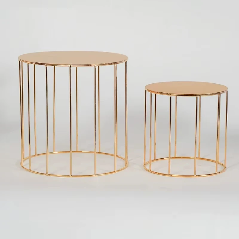 2pcs New favorite for wedding dessert table: the latest layered iron cake stand, simple and advanced style