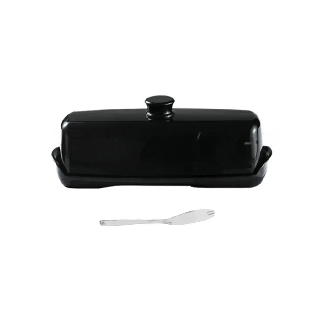 Butter Holder for Fridge Butter Storage Container with Lid Easy Grip Handle Dishwasher Safe Dish for Kitchen Home