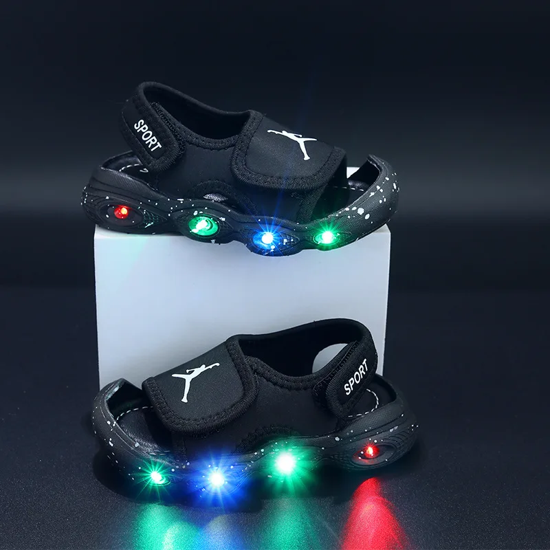 2024 Fashion New Brands LED Lighted Baby Casual Shoes Glowing Cute Infant Tennis Glowing Leisure Toddlers Girls Boys Sandals 5