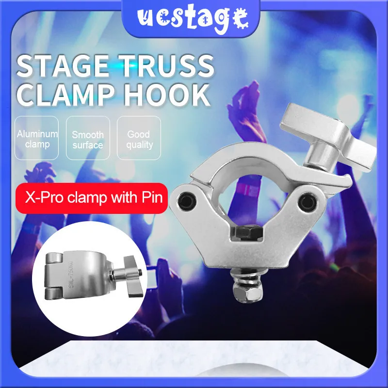 X-Pro Clamp With Pin Truss 750kg Load-bearing Stage Light Hook For 48-51mm F34 Accessories | Строительство и ремонт