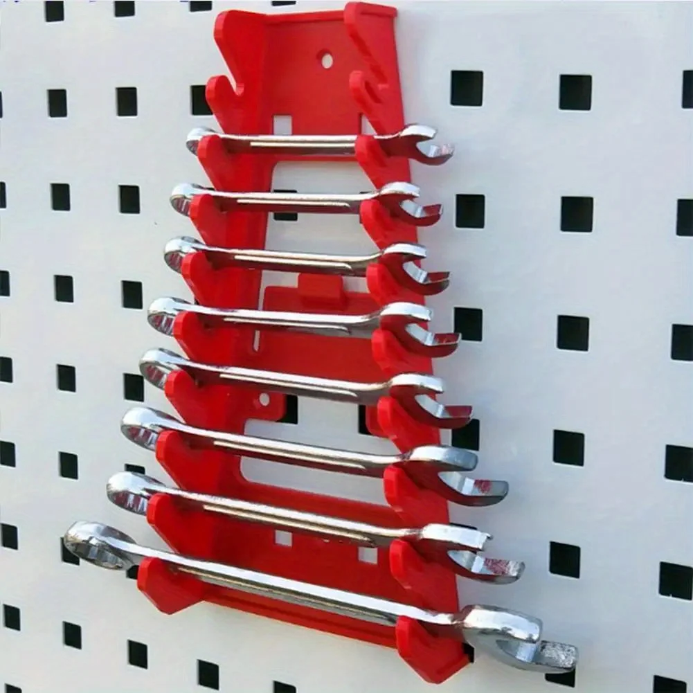 Wrench Spanner Sorter Holder Wall Mounted Tray Rack Storage Organizer Household Tool Organizer Rail Bracket