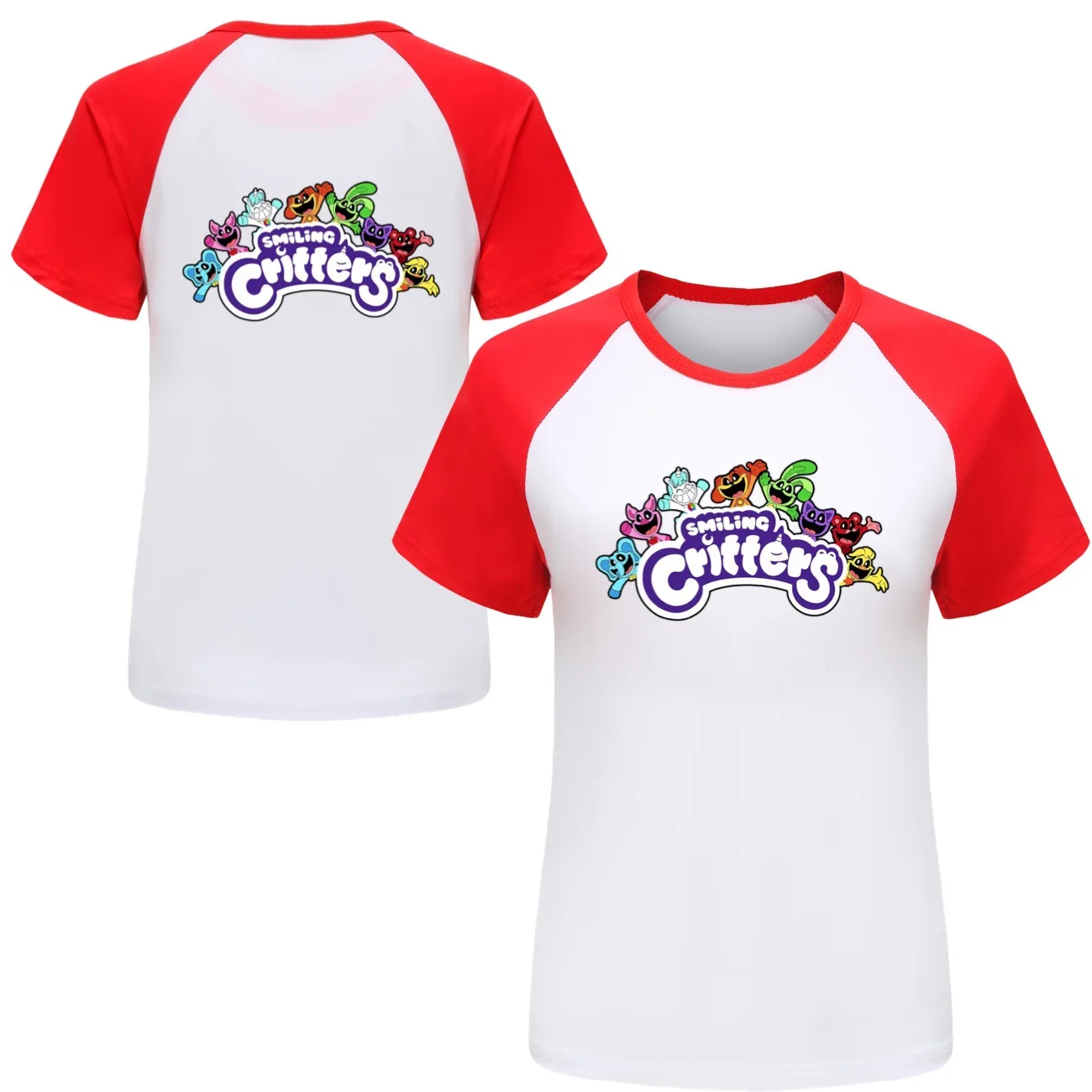 2024 New Game Smiling Critters Tshirts Boys Cat Nap T-shirt Kids Summer Clothes Baby Girls Short Sleeve Tops Children's Clothing