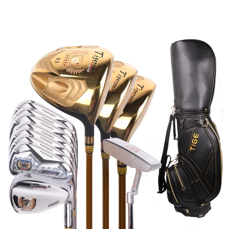 

Высококачественный OEM гольф-клуб, Супер Роскошный Золотой Мужской Гольф-клуб, полный набор с логотипом на заказ, гольф-клуб