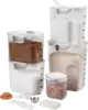 9 Piece Clear Plastic Airtight Food Flour and Sugar Baker's Kitchen Storage Organization Container Canister 3