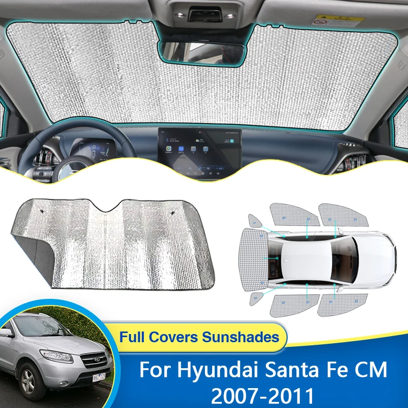 

Козырек Оконный Для Hyundai Santa Fe CM 2007 2008 2009 2010 2011 2012, ветрозащитные стекла, солнцезащитные занавески, автомобильные аксессуары