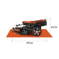 Poussette double pour jumeaux, poussette double de haute qualité pour 2 enfants, pliable également, avec siège auto inclus. 6