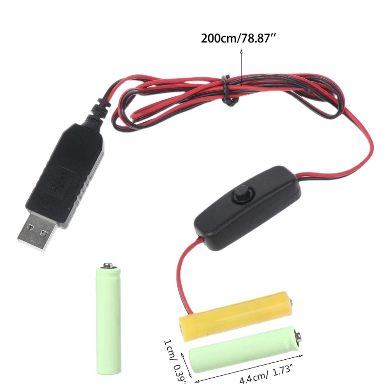 USB 전력 변환기 전력 부스트 3x1.5V 배터리 제거기 4.5V AAA LR03 배터리 제거기 3PCS 배터리 교체 1XCB