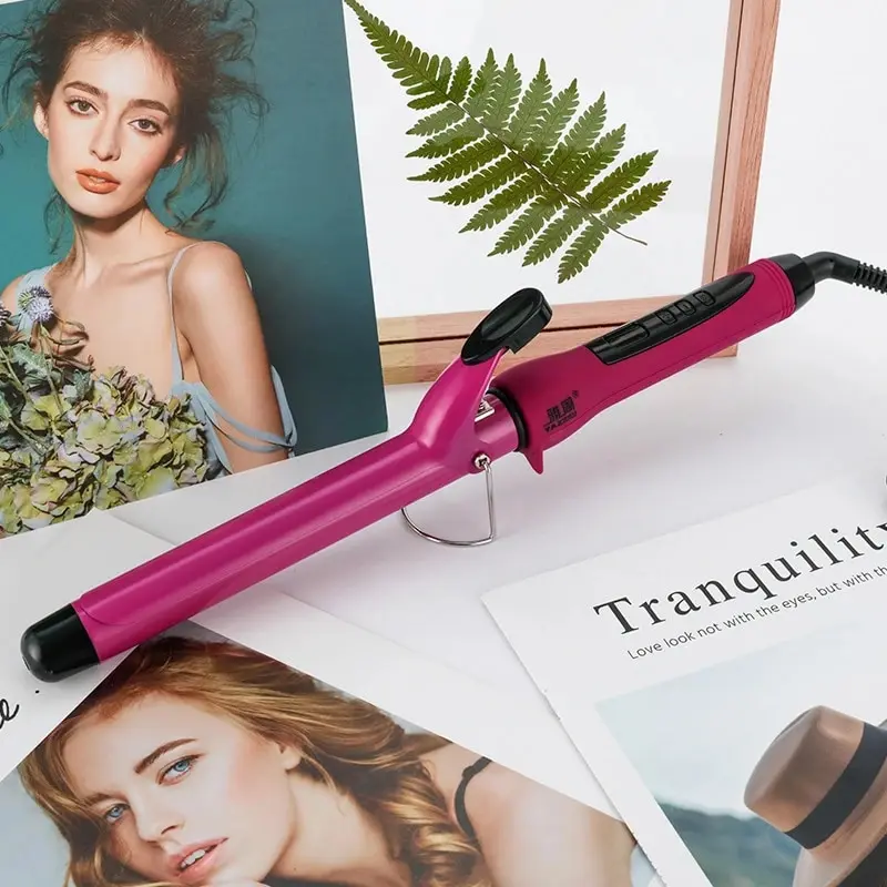 RedHairCurlingBigWaveHairWaverHairCurler32mmHairStylerTools