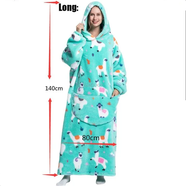 Ultra Plüsch Sweatshirt Unisex Oversized Hoodie Decke - Ultraweicher Plüsch- Sherpa Kapuzenpulli Als Riesen-Sweatshirt Riesen Schal Damen