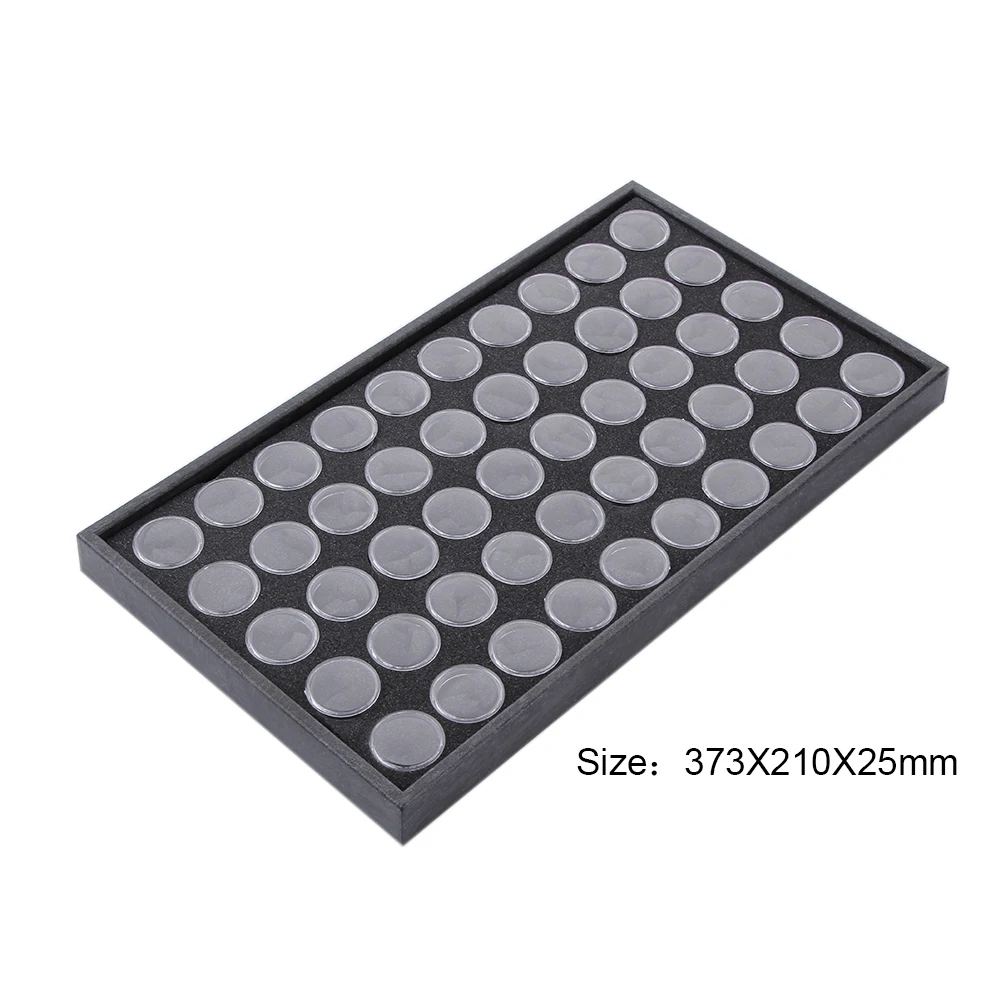 Plastic Manicure Storage Box with 50 Slots for Nail Jewelry