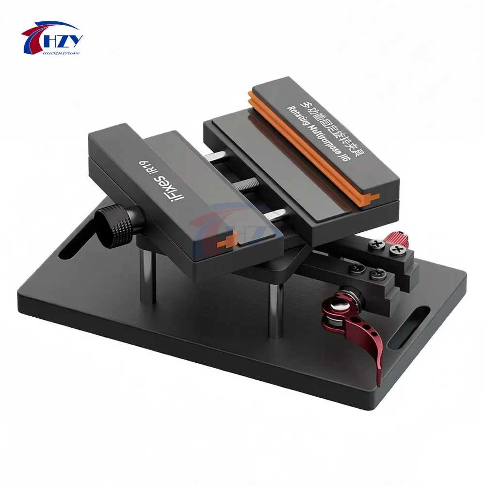 iFixes iR19 2 in 1 360도 회전 고정 클램프 홀더, 아이폰, 삼성, 화웨..