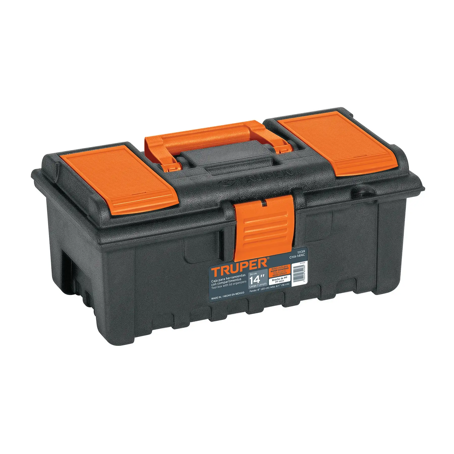Caja para herramienta de 14' con compartimentos, TRUPER 11139