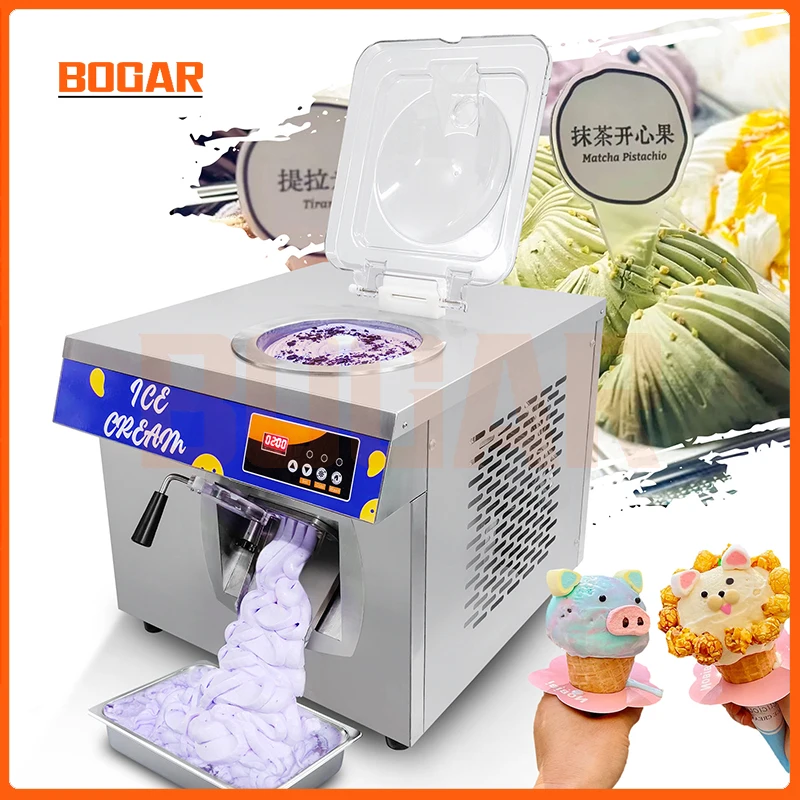 Bogar Ice Cream Machine 24 Liters Per Hour Automatic Gelato Party New Small Hard Desktop Stainless Steel Equipment Commercial 4