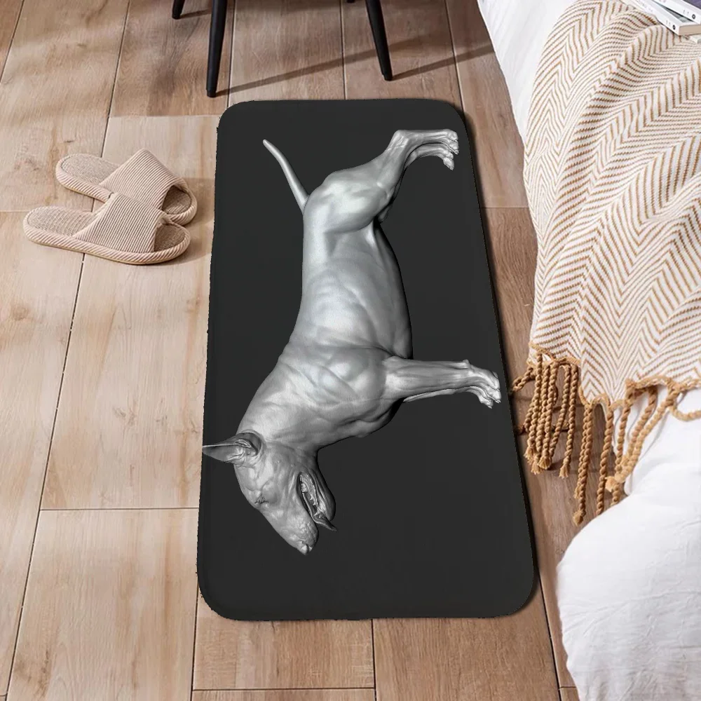 Bull Terrier Art House Entrance Mat Living Room Mat Aesthetic Room Decoration Custom Carpets for Bedroom Kitchen Rug Home Carpet 4