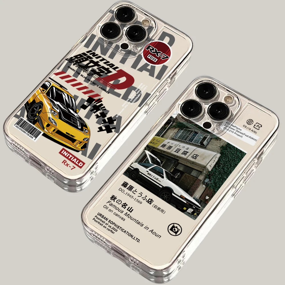 Initial D AE86 Clear Soft Phone Case Cover