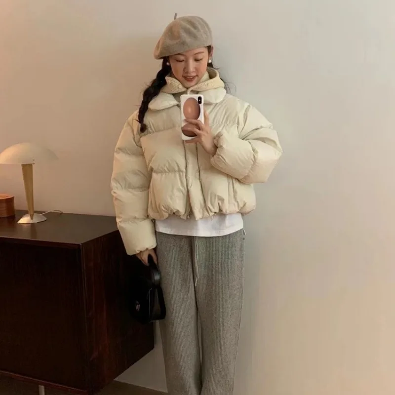 2023 New Women Down Jacket Winter Coat Female Short Parkas Slim Fit  Thick Outwear Given To Philandering Leisure Time Overcoat
