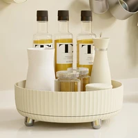 Multi-functional light luxury rotating seasoning rack kitchen living room table seasoning box supplies household artifacts 1