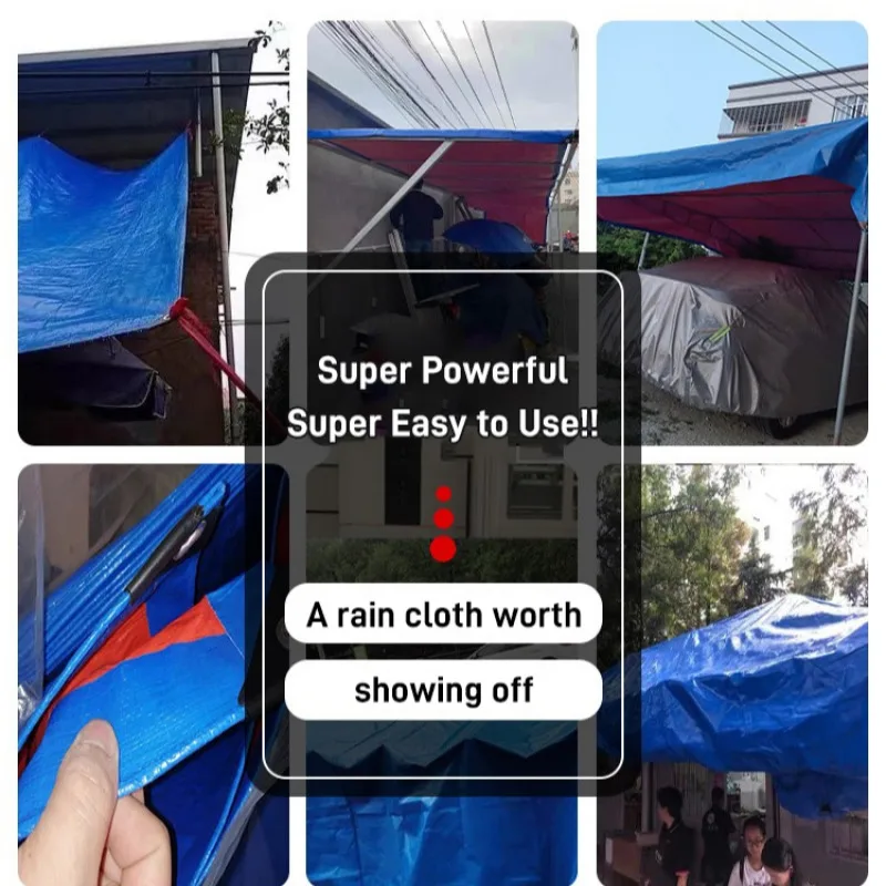 Outdoor thickened tarpaulin Plastic cloth sunshade rainproof cloth sunscreen canvas awning