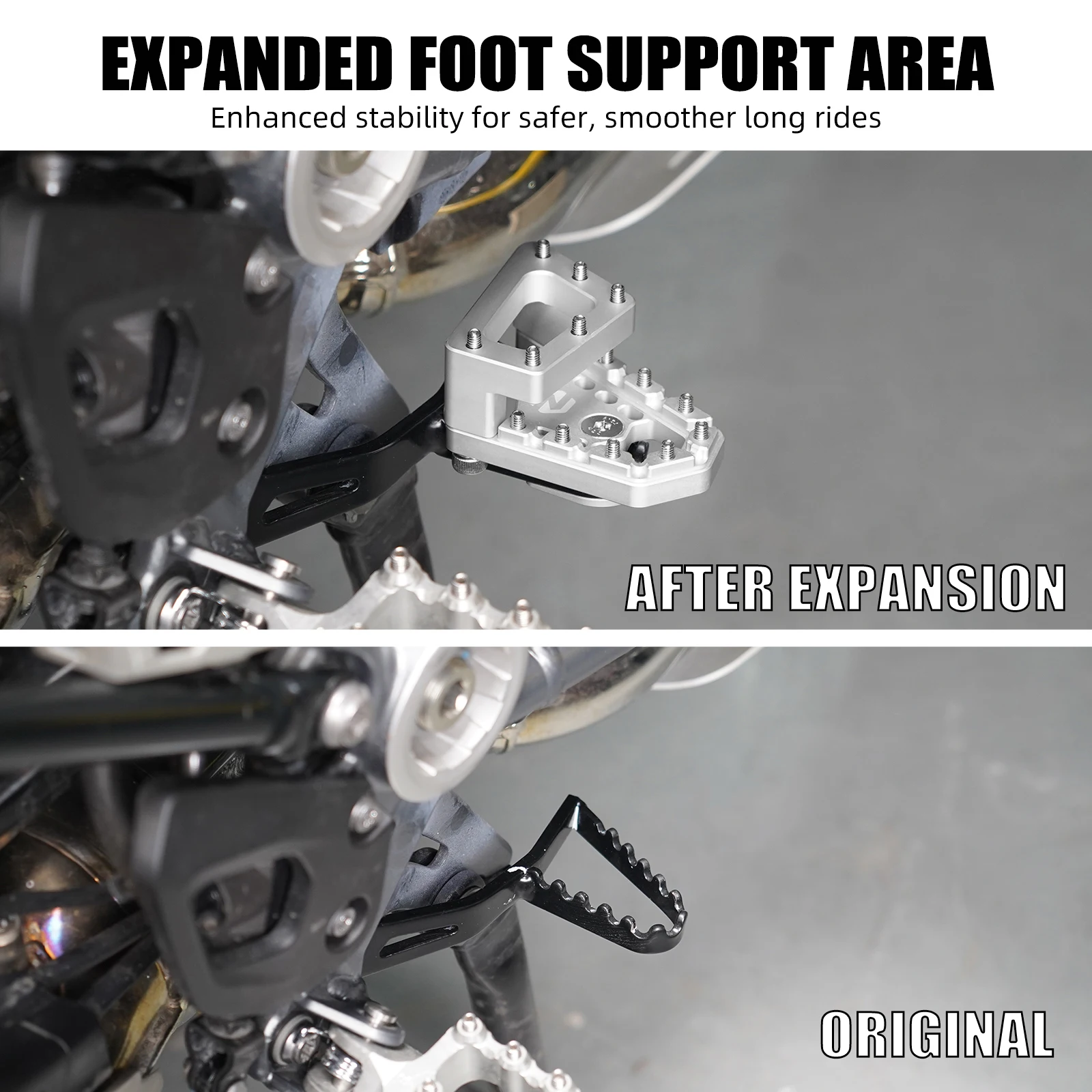 Für BMW R1250GS R1250 GS R 1250GS R1250GS 2018-2023 DualControl Hinterradbremshebel Pedal Fußrasten Fußstützen Extender – Detail 15