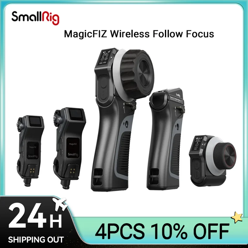 

SmallRig MagicFIZ Wireless Follow Focus Two Motor Kit with Handwheel Controller, Wireless Handgrip and Two Receiver Motor 3918