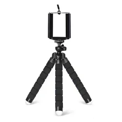 Enhanced Product Title:  
Flexible Octopus Mini Tripod Stand with Smartphone Holder Clip (Black)