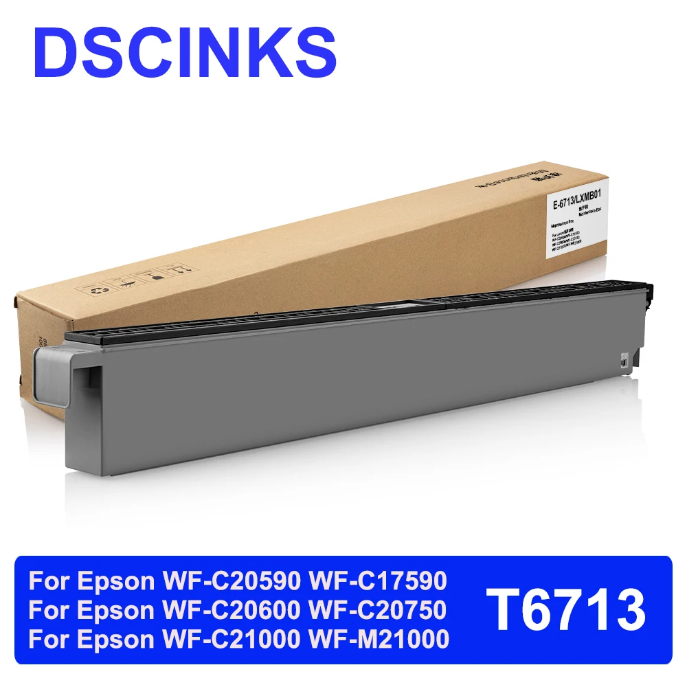 para Epson T6713 Caixa de Manutenção para Epson Wf-c20590 Wf-c17590 Wf-c20600 Wf-c20750 Wf-c21000 Wf-m21000 Impressora T6713 Peça