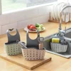 1 Pcs Kitchen Basket Sink Drain Rack Strainer Bathroom Storage Container Kitchen Sink Sponge Storage Hanging Organizer 6