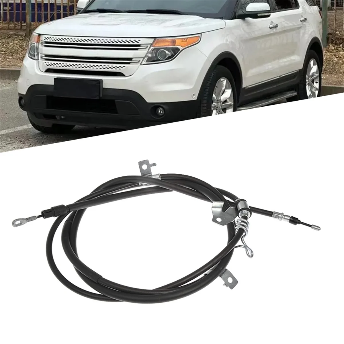 Car Right Rear Parking Emergency Brake Cable BB5Z-2A635-B for Ford Explorer 2011- Handbrake Lasso Cable BB5Z2A635B