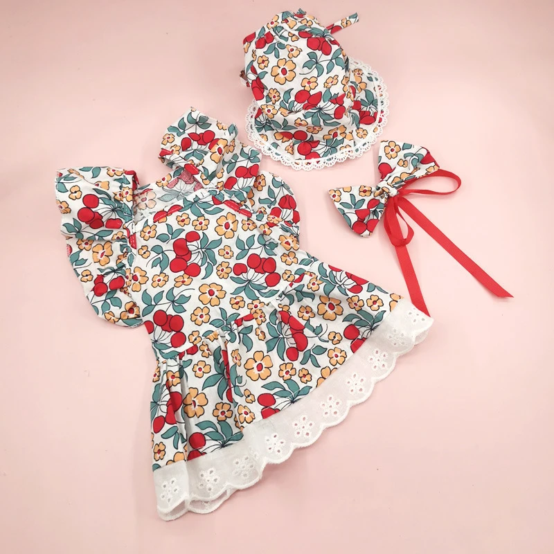 Summer Dress For Dog & Cat with Bow Tie & Hat - PeticaDeals