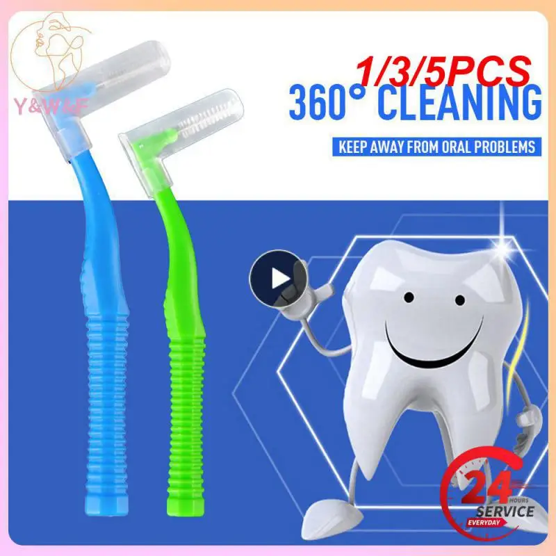 

1/3/5PCS box L Shape Push-Pull Interdental Brush Orthodontic Toothpick Teeth Whitening Tooth Pick ToothBrush Oral Hygiene Care