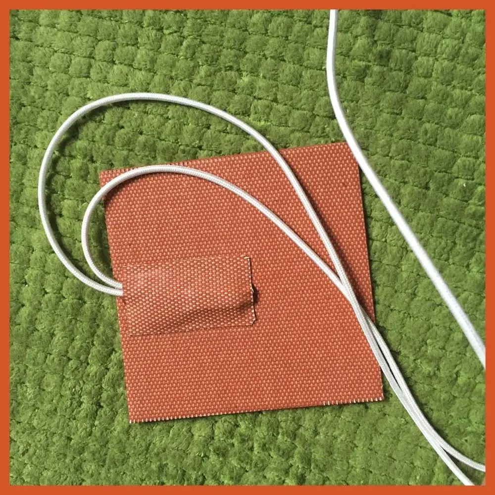 

100X100mm 100W 12V, w/ 80 Deg C thermostat, Universal Flexible Silicone Heater Mat/Pad/Element Engine Oil Pan Heater Industrial