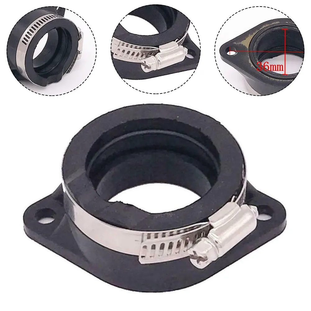 36mm 40mm Carburetor Adapter Flange Interface Rubber Intake Manifold Boots Fit For Suzuki GN250