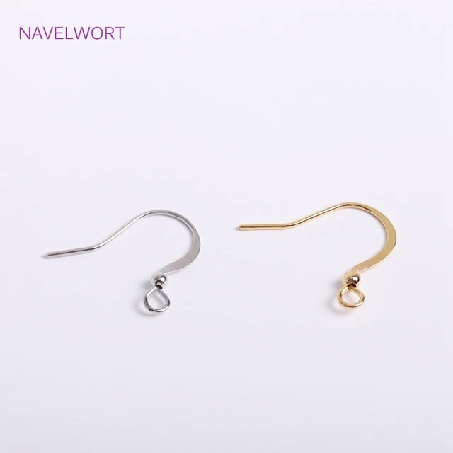 Earrings Hooks Jewelry Making  Brass Earring Making Accessories - 14k Gold  Plated U - Aliexpress