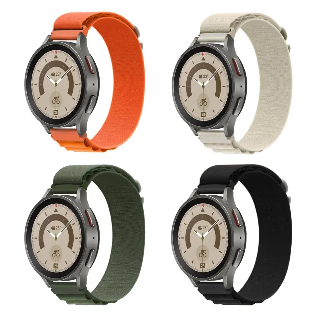 

Ремешок нейлоновый для Samsung Galaxy watch 3/4/5 Gear S3 Huawei watch GT/GT2/3 Pro, стильный регулируемый браслет для Amazfit GTR