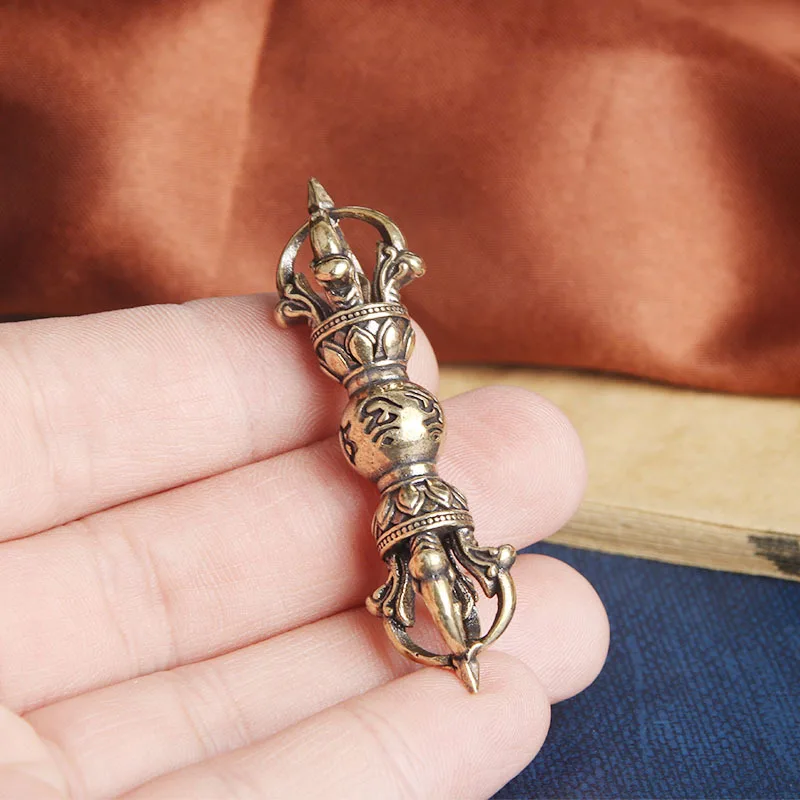 

Латунные фигурки религиозных артефактов винтажного продавца, миниатюрные поделки, настольные украшения, аксессуары для украшения стола, гостиной, дома