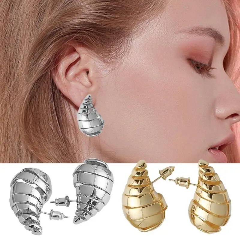 Orecchini A Goccia D'Acqua Orecchini A Cerchio Grosso A Goccia A Spirale Orecchini A Cerchio Aperti A Goccia Orecchini A Cerchio Grosso A Spirale Cava