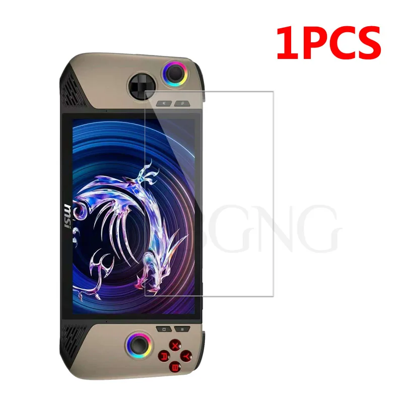 Screen Protector Case Glass+Bag for Claw 8 AI+ 2025 Screen Protector Tempered Glass Film EVA Portable Case for MSI Claw 8 AI+ Protector Accessories