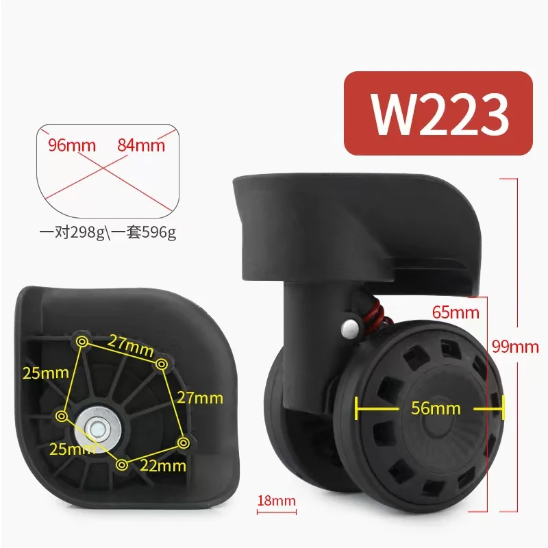 Neuer W223 Reisekoffer-Trolley mit Universalrollen, Wartungscode-Koffer, Rollkoffer, Gepäckbox, Schwenkrollen-Ersatz – Detail 5