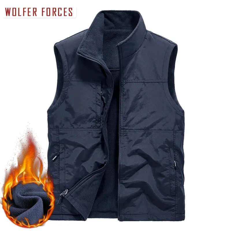 Vests of Men Sweatshirts Tactical Vest Men's Clothing Padded Military Trekking Outdoor Fishing Waterproof Luxury hearangel tactical headset comtac ii compatible helmet arc rail adapter military noise cancelling pickup headphones