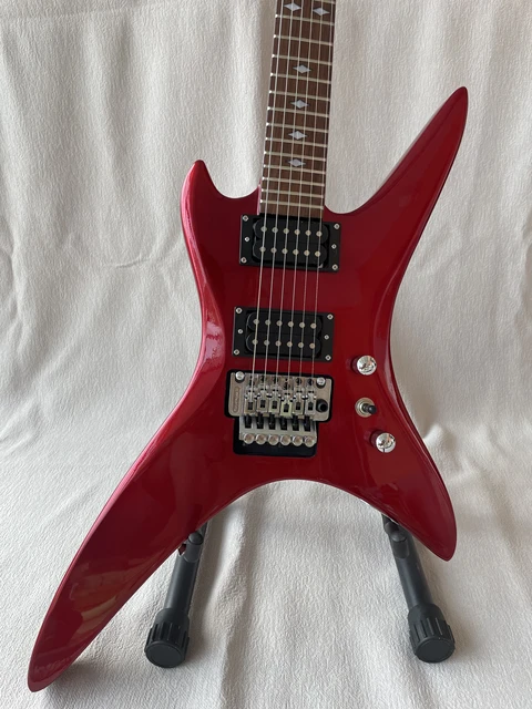 Custom BC Rich Electric Guitar Stealth Floyd Rose Vibrato Red And