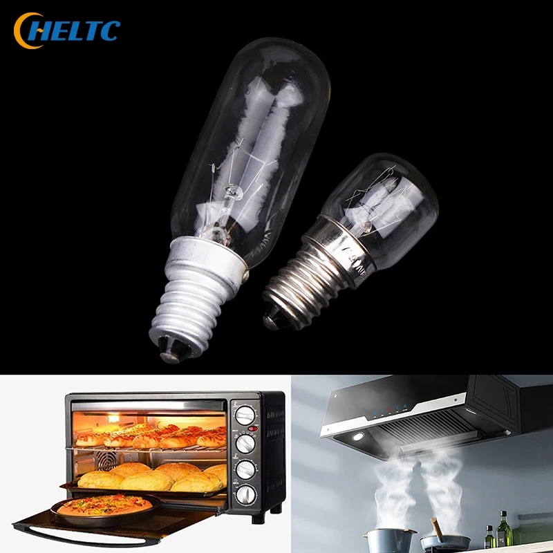 1*E14 LED Light T22/T25 15/40W Cooker Hood Filament Lamp Extractor Fan Bulb High Temperature Resistant Lighting 220V Edison Bulb