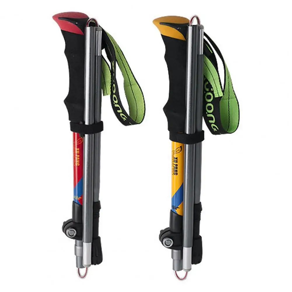 Trekking Poles Folding Hiking Stick Aluminium Alloy Collapsible Hiking